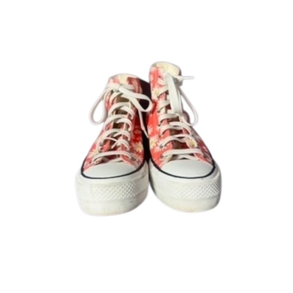 Converse Chuck Taylor Daisy Print High Top Sneakers Coral Women's 7.5‎ - Picture 13 of 16